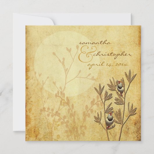 Invitation Inséparables+invitations de mariage (Devant)