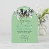 Invitation Inséparables Printemps été Orchard Grove Mariage (Debout devant)