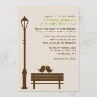 Inséparables sur le mariage de banc de parc
