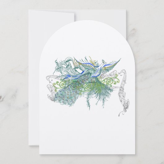 Invitation Inséparables Vintages de Peacock (Dos)