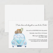 Invitation Insérez l'invitation Drive By Bridal Showback (Devant / Derrière)