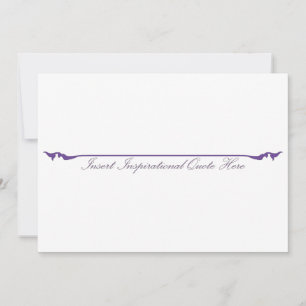 Invitation Insérez une citation inspirante ici - Violet