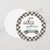 Invitation Insert de plat de chargeur de voiture de course vi (Devant / Derrière)