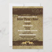 Invitation Insertion vivante morte voulue occidentale de (Dos)