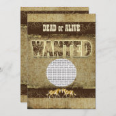 Invitation Insertion vivante morte voulue occidentale de (Devant / Derrière)