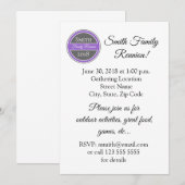 Invitation Insigne violet de la réunion familiale (Devant / Derrière)