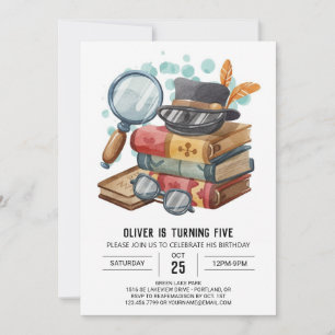 Invitation Inspecteur Spy Numérique Anniversaire
