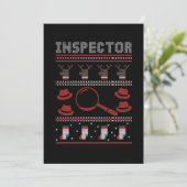 Invitation Inspector Investigator Ugly Christmas Sweater Gift (Debout devant)