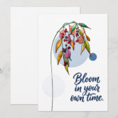Invitation Inspiration florale avec des baies (Devant / Derrière)