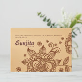 Invitation Inspiration hennée (Debout devant)