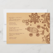 Invitation Inspiration hennée (Dos)