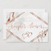 Invitation Inspiration moderne en cuivre et marbre italien Ma (Devant)