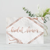 Invitation Inspiration moderne en cuivre et marbre italien Ma (Debout devant)