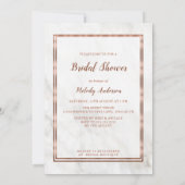 Invitation Inspiration moderne en cuivre et marbre italien Ma (Dos)