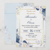 Invitation Inspiration pour une célébration de mariage (Devant / Derrière)
