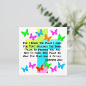 INVITATION INSPIRATIONNEL JEREMIAH 29:11 CHRÉTIEN (Debout devant)