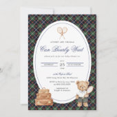 Invitation Inspired Plaid Teddy Bear Boy (Devant)