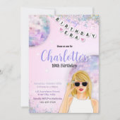 Invitation inspirée de l'ERA d'anniversaire swift (Devant)