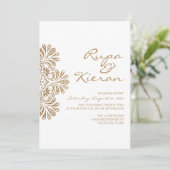 Invitation inspirée de l'Inde | Paisley (Debout devant)