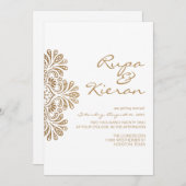 Invitation inspirée de l'Inde | Paisley (Devant / Derrière)