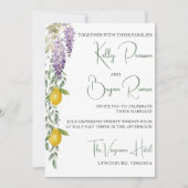 Invitation inspirée du citron (Devant)