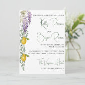 Invitation inspirée du citron (Debout devant)