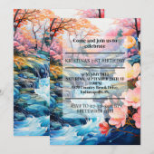 Invitation Inspirer Country Creek fête d'anniversaire (Devant / Derrière)