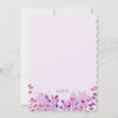 Invitation Inspirés par l'invitation du Baby shower naturel (Dos)