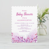 Invitation Inspirés par l'invitation du Baby shower naturel (Debout devant)