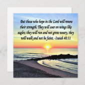 INVITATION INSPIRING ISAIAH 40:31 (Devant / Derrière)