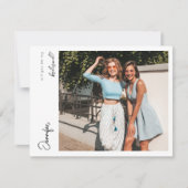 Invitation Instantané Photo Be My Proposition V4 Écriture man (Devant)