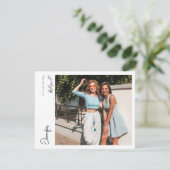 Invitation Instantané Photo Be My Proposition V4 Écriture man (Debout devant)