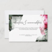 Invitation Instructions PERSONNALISÉES Crimson Abstrait et Sa (Devant)