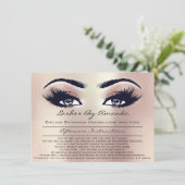 Invitation Instructions pour les soins postérieurs Pink Rose  (Debout devant)