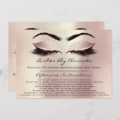 Invitation Instructions pour les soins postérieurs Pink Rose (Devant / Derrière)