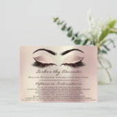 Invitation Instructions pour les soins postérieurs Pink Rose (Debout devant)