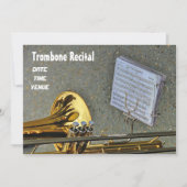 Invitation Instrument en laiton de Trombone Considérant (Devant)