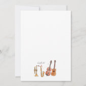 Invitation Instruments à Cuivre et à Cordes (Dos)