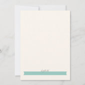 Invitation Instruments de musique (Dos)