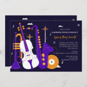 Invitation Instruments de musique (Devant / Derrière)