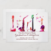 Invitation Instruments de musique (Devant / Derrière)