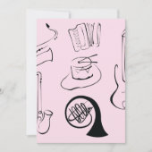 Invitation Instruments de musique (Devant)