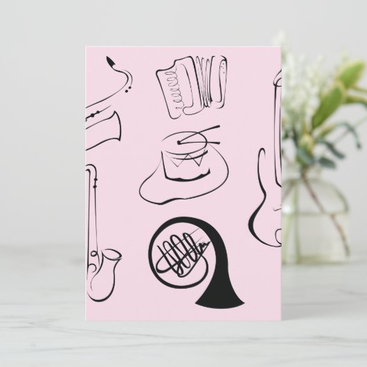 Invitation Instruments de musique (Debout devant)