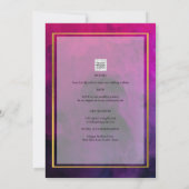 Invitation Intense Magenta Plum Purple Encre Mariage INVITE (Dos)