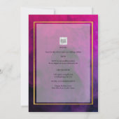 Invitation Intense Magenta Plum Purple Encre Mariage INVITE (Dos)