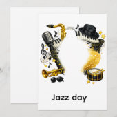 Invitation international jazz day (Devant / Derrière)