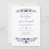 Invitation Internationale > Japonais | Moderne Koi Fish Crest (Devant)