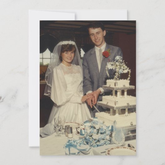 Invitation Into Forever Ruby 40th Mariage Anniversary Photo (Dos)