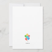 Invitation Introduisez l'invitation de clowns (Dos)