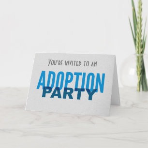Invitation Invasion de la partie d'adoption - Enfant Ado âgé
